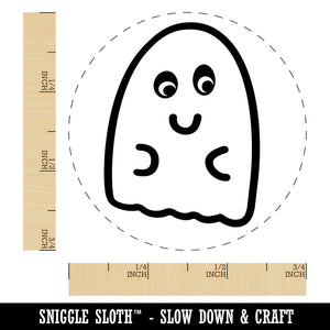 Fun Ghost Halloween Rubber Stamp for Stamping Crafting Planners
