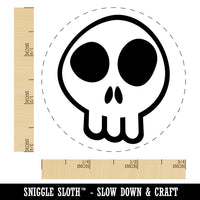 Fun Skull Rubber Stamp for Stamping Crafting Planners