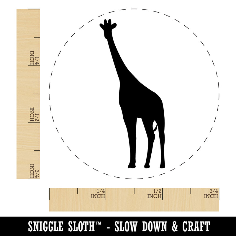 Giraffe Standing Solid Rubber Stamp for Stamping Crafting Planners