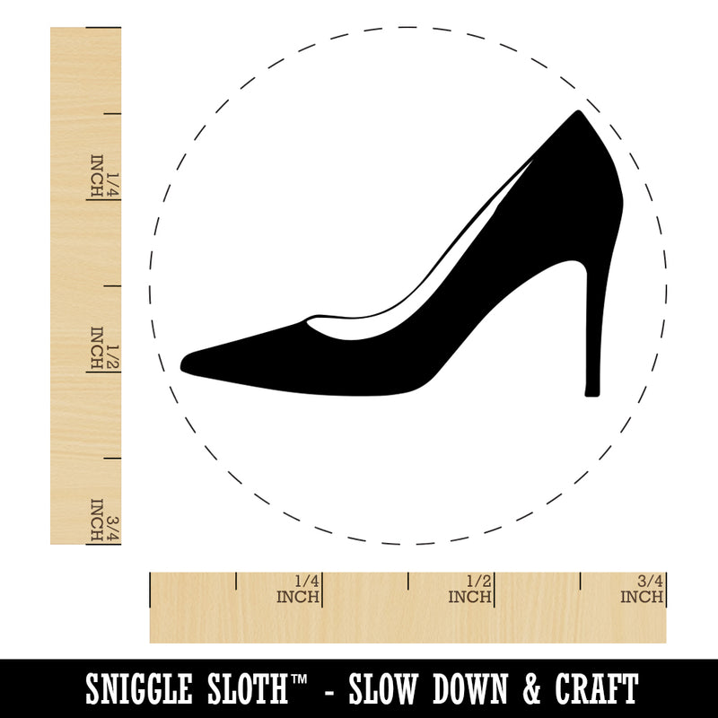 High Heel Pump Shoe Rubber Stamp for Stamping Crafting Planners