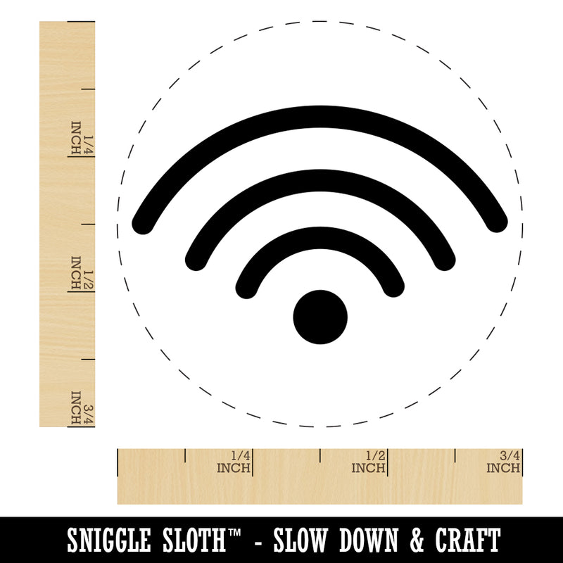 Internet Wifi Symbol Rubber Stamp for Stamping Crafting Planners
