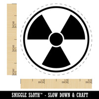 Ionizing Radiation Radioactive Trefoil Symbol Rubber Stamp for Stamping Crafting Planners