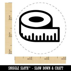 Measuring Tape Sewing Rubber Stamp for Stamping Crafting Planners