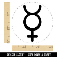 Mercury Unisex Gender Symbol Rubber Stamp for Stamping Crafting Planners