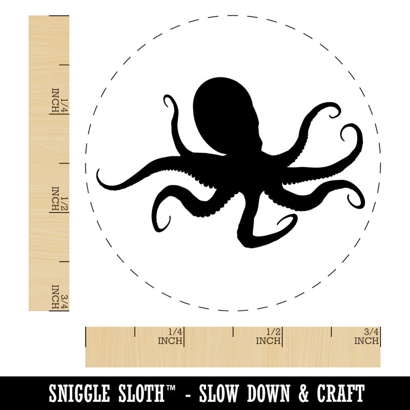 Octopus Solid Rubber Stamp for Stamping Crafting Planners