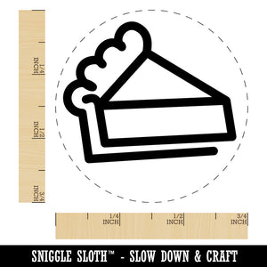 Piece of Pie Rubber Stamp for Stamping Crafting Planners