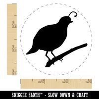 Quail Bird Solid Rubber Stamp for Stamping Crafting Planners