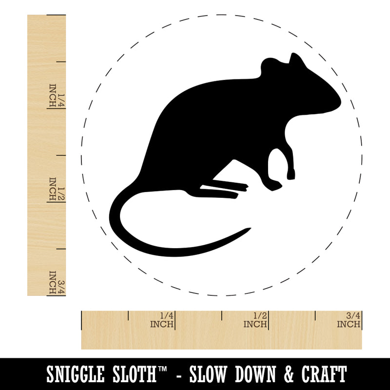 Rat Solid Rubber Stamp for Stamping Crafting Planners