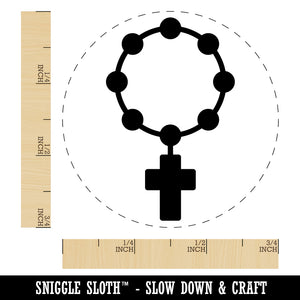 Rosary Catholic Symbol Rubber Stamp for Stamping Crafting Planners