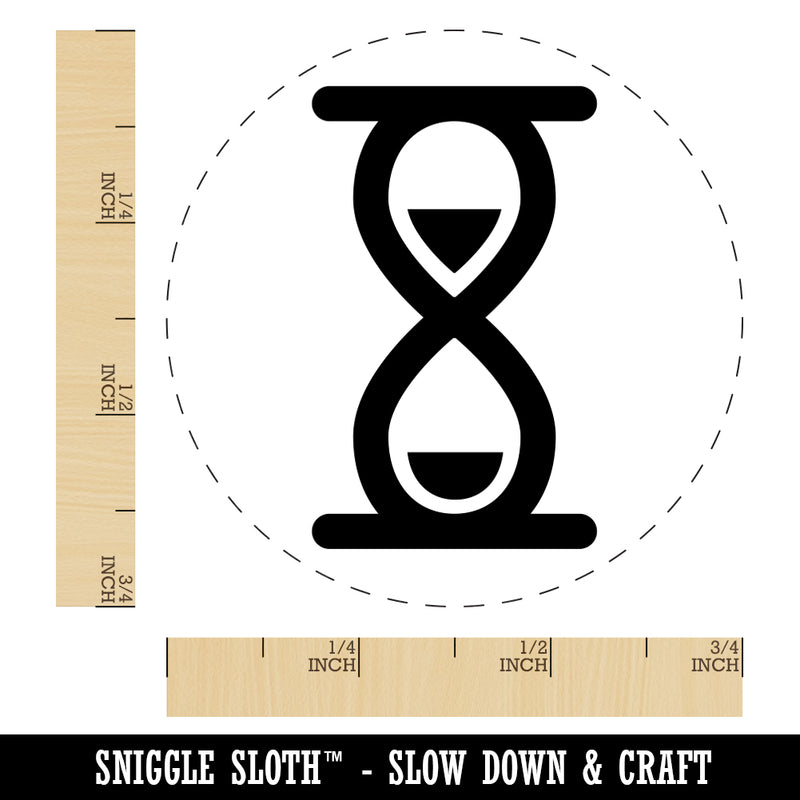 Sand Timer Rubber Stamp for Stamping Crafting Planners