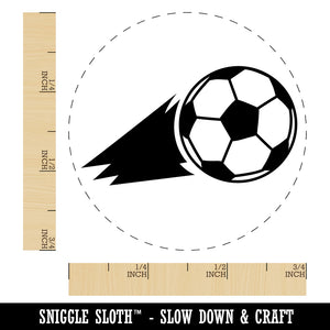 Soccer Ball Action Rubber Stamp for Stamping Crafting Planners