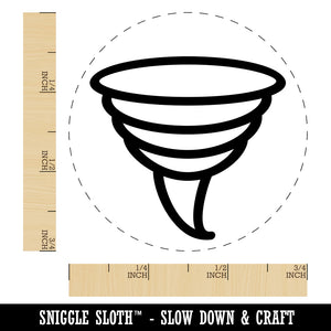 Tornado Icon Rubber Stamp for Stamping Crafting Planners