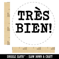 Tres Bien French Very Good Rubber Stamp for Stamping Crafting Planners
