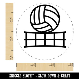 Volleyball and Net Rubber Stamp for Stamping Crafting Planners