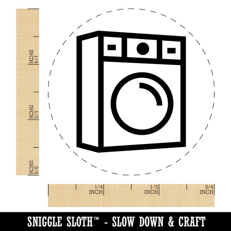 Washing Machine Rubber Stamp for Stamping Crafting Planners