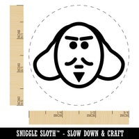 William Shakespeare Theater Doodle Rubber Stamp for Stamping Crafting Planners