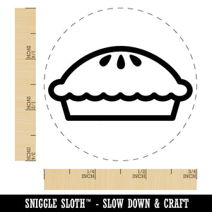 Yummy Pie Rubber Stamp for Stamping Crafting Planners
