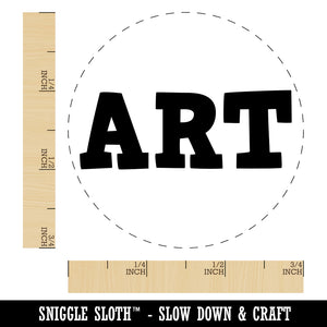 Art Fun Text Rubber Stamp for Stamping Crafting Planners