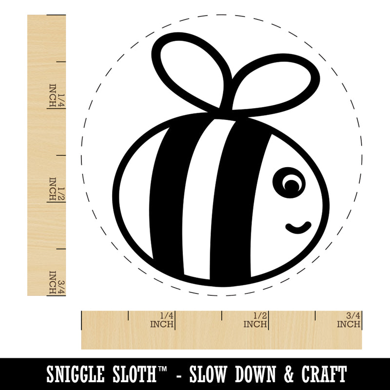 Buzzy Bumble Bee Rubber Stamp for Stamping Crafting Planners