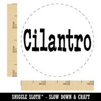 Cilantro Herb Fun Text Rubber Stamp for Stamping Crafting Planners