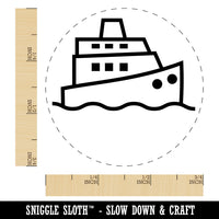 Cruise Ship Yacht Travel Boat Rubber Stamp for Stamping Crafting Planners