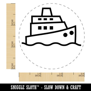 Cruise Ship Yacht Travel Boat Rubber Stamp for Stamping Crafting Planners