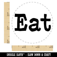 Eat Fun Text Rubber Stamp for Stamping Crafting Planners