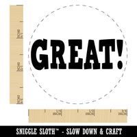 Great Fun Text Rubber Stamp for Stamping Crafting Planners