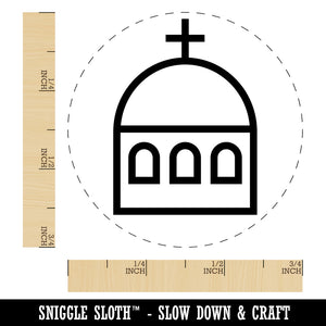 Greece Greek Symbol Church Dome Rubber Stamp for Stamping Crafting Planners