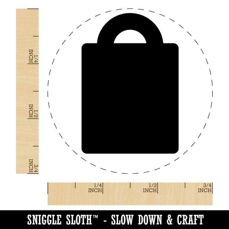 Grocery Tote Bag Purse Solid Rubber Stamp for Stamping Crafting Planners