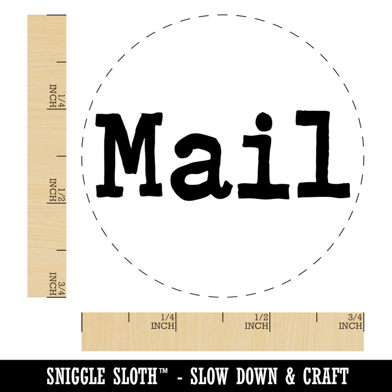 Mail Fun Text Rubber Stamp for Stamping Crafting Planners