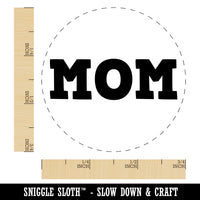 Mom Fun Text Rubber Stamp for Stamping Crafting Planners