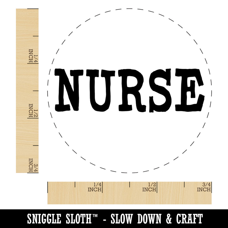 Nurse Fun Text Rubber Stamp for Stamping Crafting Planners