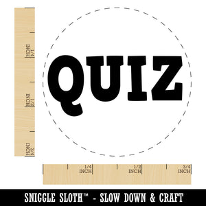 Quiz Fun Text Rubber Stamp for Stamping Crafting Planners