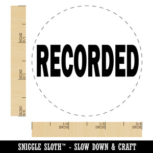 Recorded Text Rubber Stamp for Stamping Crafting Planners