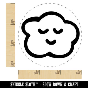 Sleeping Cloud Doodle Rubber Stamp for Stamping Crafting Planners