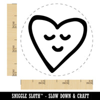 Sleeping Heart Doodle Rubber Stamp for Stamping Crafting Planners