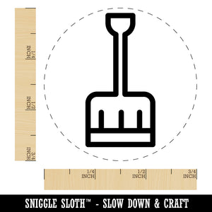 Snow Shovel Rubber Stamp for Stamping Crafting Planners