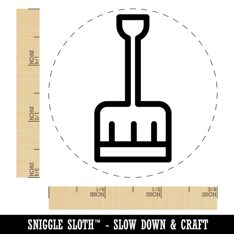 Snow Shovel Rubber Stamp for Stamping Crafting Planners