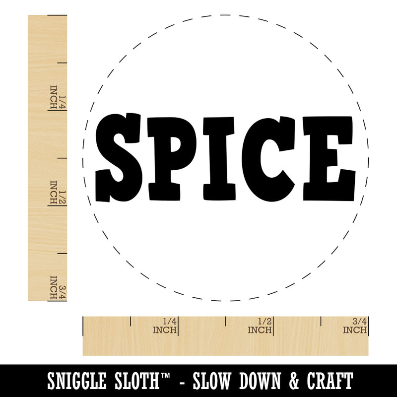 Spice Fun Text Rubber Stamp for Stamping Crafting Planners