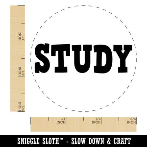 Study Fun Text Rubber Stamp for Stamping Crafting Planners