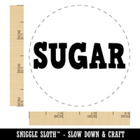 Sugar Fun Text Rubber Stamp for Stamping Crafting Planners