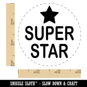 Super Star Fun Text Teacher School Rubber Stamp for Stamping Crafting Planners