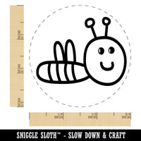 Sweet Bee Doodle Rubber Stamp for Stamping Crafting Planners