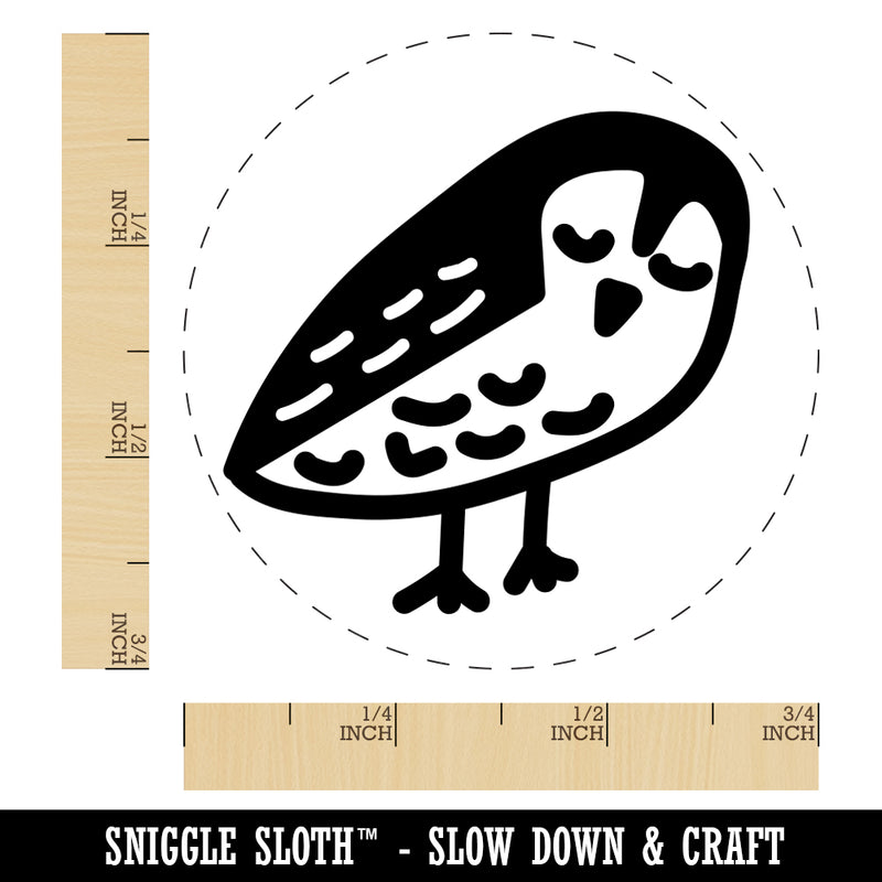 Sweet Owl Doodle Rubber Stamp for Stamping Crafting Planners