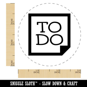 To Do Note Rubber Stamp for Stamping Crafting Planners