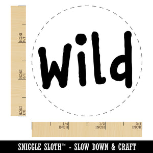 Wild Fun Text Rubber Stamp for Stamping Crafting Planners