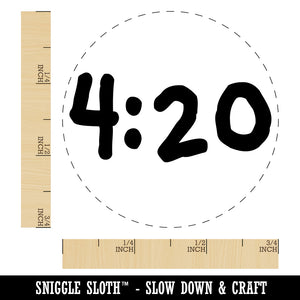 420 Marijuana Fun Text Rubber Stamp for Stamping Crafting Planners