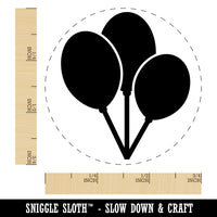 Birthday Balloons Trio Rubber Stamp for Stamping Crafting Planners