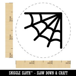 Corner Spider Web Rubber Stamp for Stamping Crafting Planners